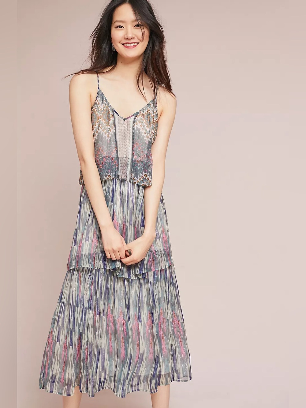 Meadow Rue by Anthropologie Colorful Boho Dress